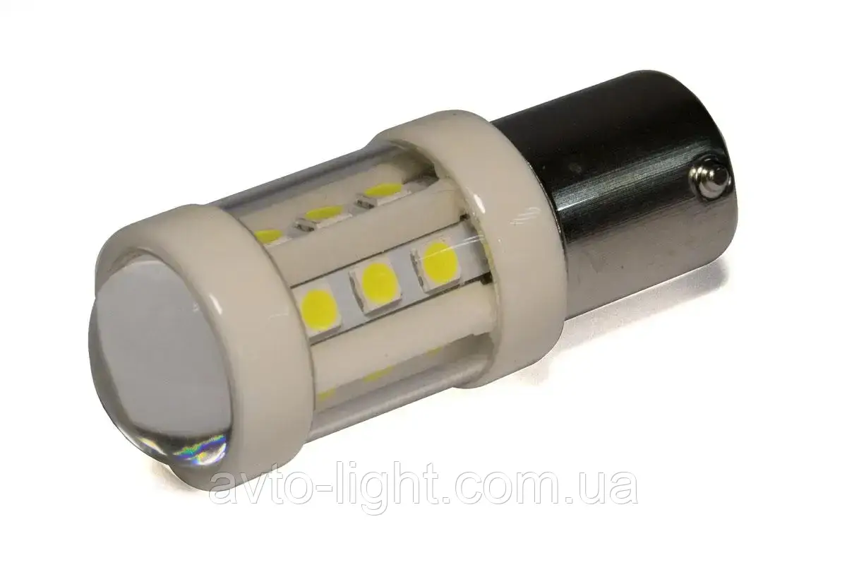 Світлодіодна лампа StarLight T25 18 діодів SMD 12-24 V 6.5 W WHITE прозора лінза