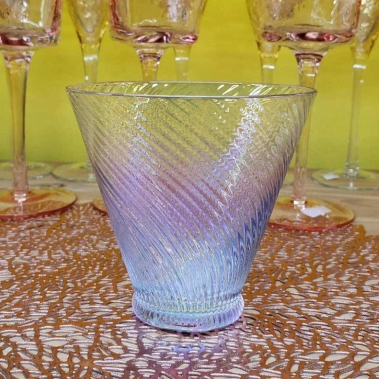 Перламутрові склянки 225 мл Оригінальна склянка Красиві склянки Скляні склянки Сервірування столу склянки