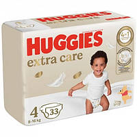 Подгузники Huggies Extra Care 4 (8-16 кг) 33 шт