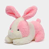 Мягкая игрушка Зайчик 3в1, подушка с пледом 120×160 см, Розовый / Детская игрушка-подушка-плед в виде зайца