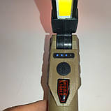 Фонарь светодиодный аккумуляторный WORKLIGHT WL-08+XPE+COB (7 режимов, магнит, Type-C), фото 9