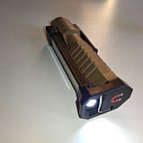 Фонарь светодиодный аккумуляторный WORKLIGHT WL-08+XPE+COB (7 режимов, магнит, Type-C), фото 7