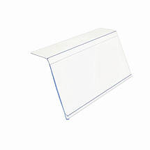 Цінникотримач L прозорий універсальний для полиць 950*39 мм, прозорий скотч, Поличковий цінникотримач (1315), фото 3