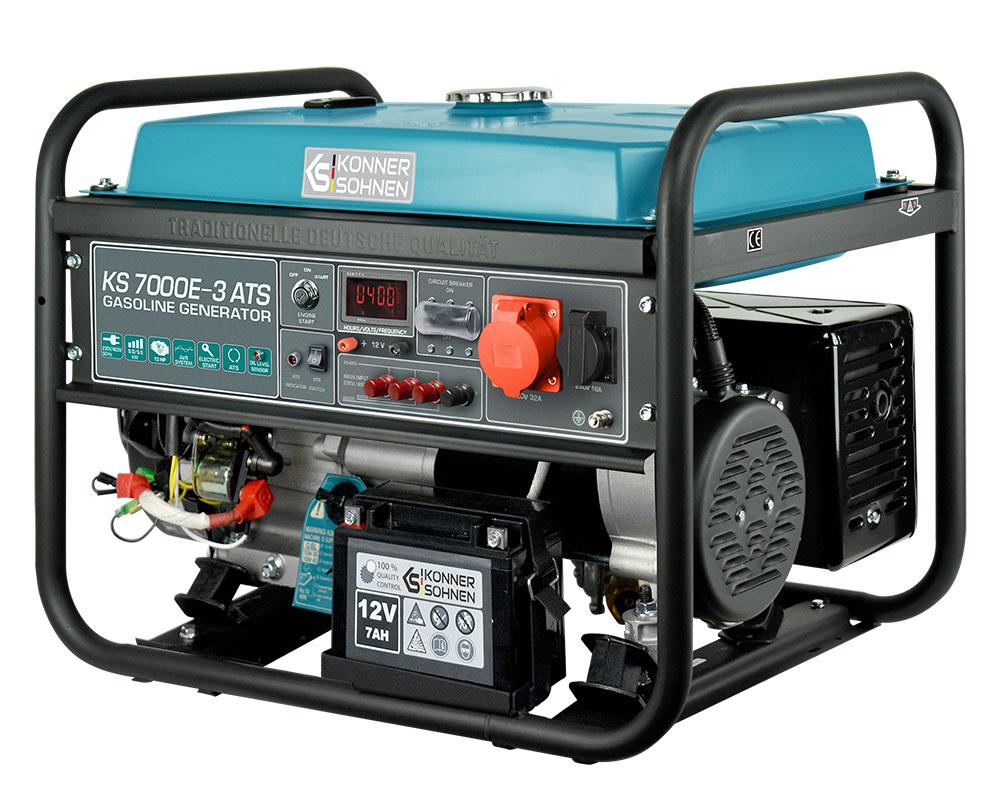 Генератор бензиновий KONNER AND SOHNEN KS 7000E-3 ATS (5 КВт)