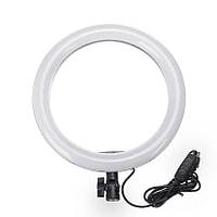 Led кільцева лампа 26 см, Кільцева лампа для блогерів, Кільцева QW-456 лампа велика