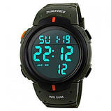 Годинник наручний електронний тактичний SKMEI 1068AG, Модний чоловічий годинник, Військовий UL-347 тактичний годинник, фото 2