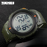 Годинник наручний електронний тактичний SKMEI 1068AG, Модний чоловічий годинник, Військовий UL-347 тактичний годинник, фото 5