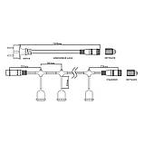 Вулична гірлянда Белт-лайт  CL50-25-1 чорний, фото 3