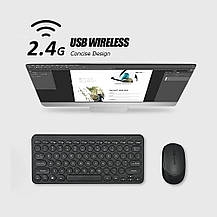 Тонка Бездротова клавіатура та миша 8887, фото 4