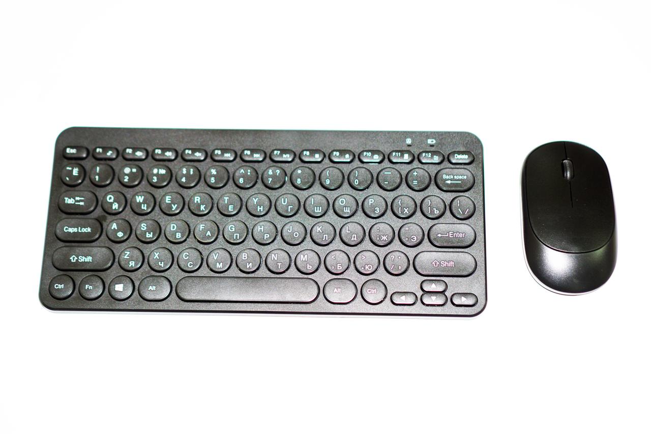 Тонка Бездротова клавіатура та миша 8887