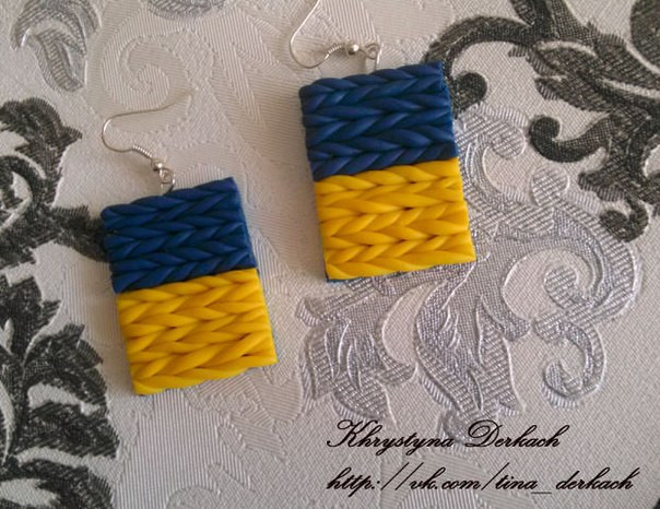 Сережки, сережки Прапор України, фото 1