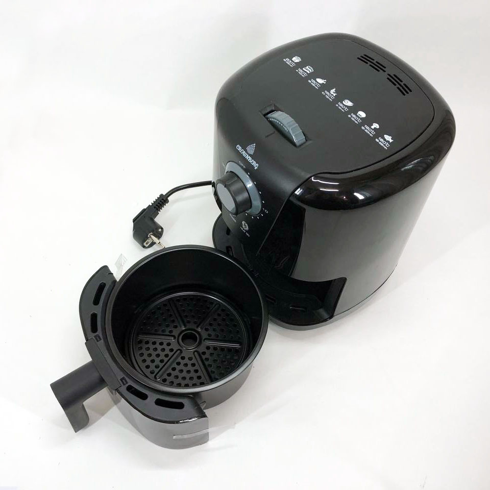 Фритюрниця для дому з таймером Crownberg CB-5541 на 1.5 л безмасляна фритюрниця YJ-821 1200 Вт