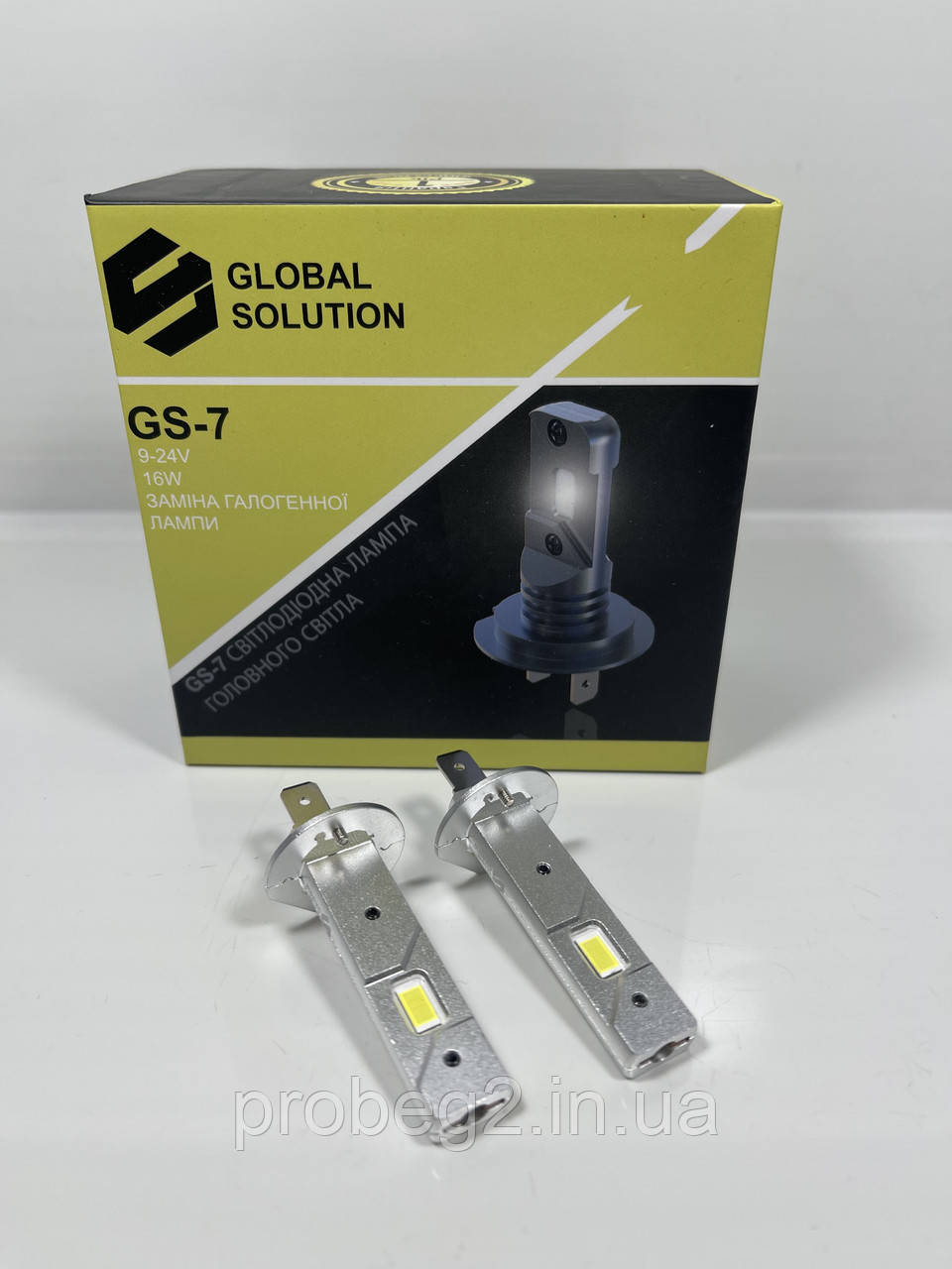 Світлодіодні led-лампи h1 Global Solution GS-7 5000 lm 6500 k 12v 16 w комплект