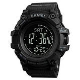 Годинник наручний чоловічий SKMEI 1356BK BLACK, фірмовий спортивний годинник. SW-524 Колір: чорний, фото 10