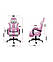 Комп'ютерне крісло Huzaro Force 4.7 Pink тканина, фото 9