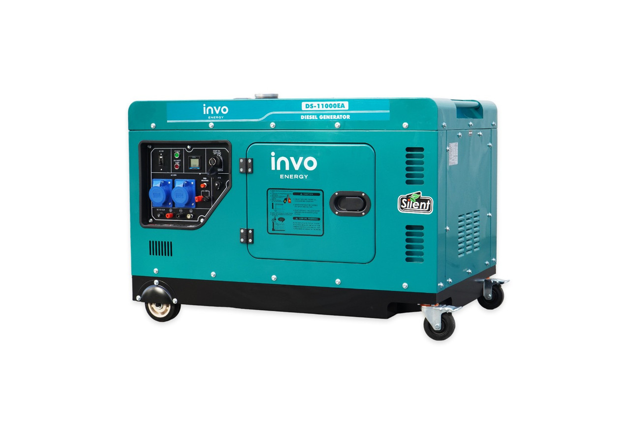 Дизельний генератор INVO DS-11000EA у кожусі, 10/11кВт, 230В