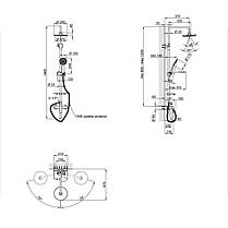 Душова система універсальна Qtap Plava на три споживачі (з виливом) QT1004CRM Chrome, фото 2