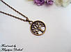 Підвіска кулон Дерево життя Дивергент бронза з ланцюжком, фото 2