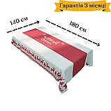 Різдвяна новорічна скатертина з джуту на стіл The Chestnut, фото 3