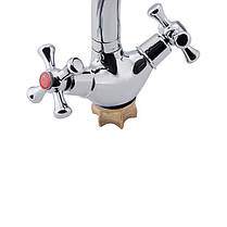 Змішувач для кухні Lidz Lamb 273F двовентильний LDLAM273FCRM21890 Chrome, фото 3