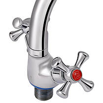 Смеситель для кухни Lidz Lamb 276F двухвентильный LDLAM276FCRM22019 Chrome, фото 5