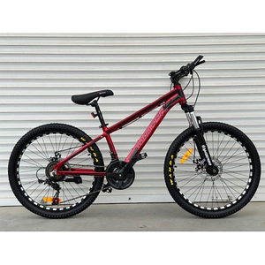Велосипед гірський алюмінієвий Toprider 680 26" рама 17 обладнання Shimano Червоний