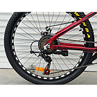 Велосипед гірський алюмінієвий Toprider 680 26" рама 17 обладнання Shimano Червоний, фото 2