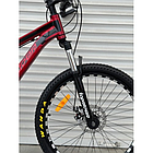 Велосипед гірський алюмінієвий Toprider 680 26" рама 17 обладнання Shimano Червоний, фото 3