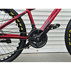 Велосипед гірський алюмінієвий Toprider 680 26" рама 17 обладнання Shimano Червоний, фото 4