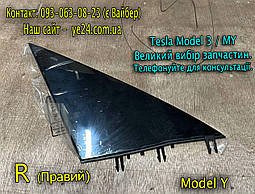 Декоративна накладка правого дзеркала Tesla Model Y, заглушка ліва, трикутник, кутик  (1495633-00-A)
