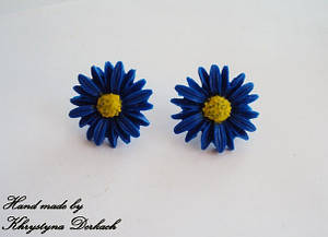 Сережки сережки ромашка Україна Hand made