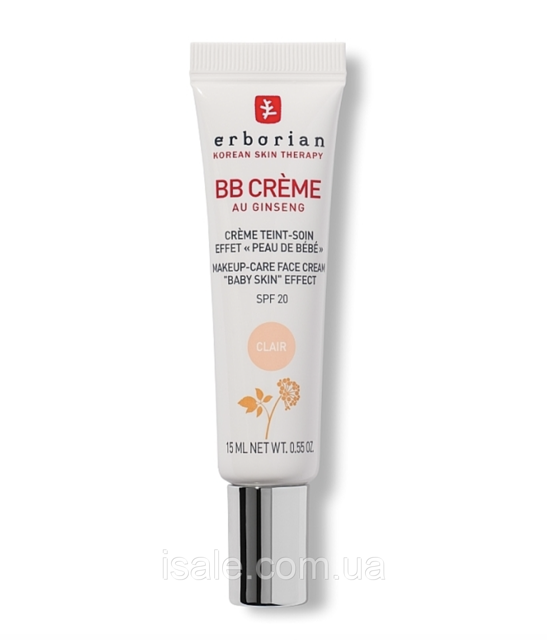 Тонувальний ББ крем для шкіри обличчя Erborian BB Cream SPF 20 Clair 15 ml, фото 1