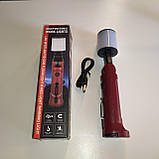 Фонарь светодиодный аккумуляторный WORKLIGHT 072-XPE (5 режимов, магнит, Type-C), фото 9