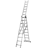 Драбина алюмінієва 3-секційна LADDER STANDARD (3х9 щаблів) (190-9309), фото 7