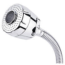 Змішувач для кухні Lidz Lamb 274F двовентильний з гнучким виливом LDLAM274FCRM35074 Chrome, фото 5