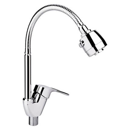 Змішувач для кухні Lidz Agata 008F4 з гнучким виливом (k40) LDAGA008F4CRM35126 Chrome, фото 1