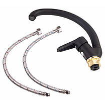 Змішувач для кухні Lidz Nicole 008F (k35) LDNIC008FBLA35181 Black, фото 5