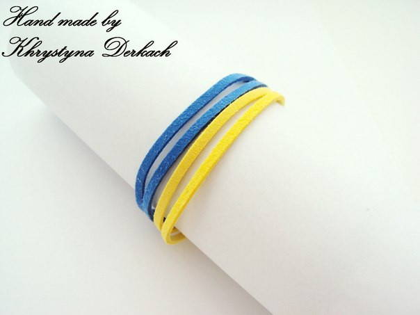 Браслет шнурки смужки Україна патріот Україна 2 різновиди, фото 1