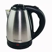 Електрочайник дисковий із корпусом із нержавіючої сталі (1,8 л) GRUNHELM EKS-2020 1500 Вт Обертання на 360°