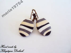 Сережки сережки Смуги зебра