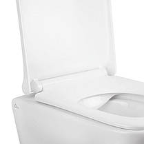 Готове рішення Qtap для ванної кімнати: підвісний унітаз Tern Rimless 490x340x350 + комплект інсталяції Nest 4 в 1 (квадратна, фото 3