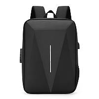 Спортивный Рюкзак 45х28х8 см + USB и кодовый замок Черный