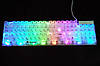 Провідна USB RGB мембранна клавіатура з підсвіткою Біла Yelandar AN-T20, фото 2