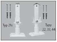 Кріплення до підлоги PURMO Monclac floorbracket 200-22/44