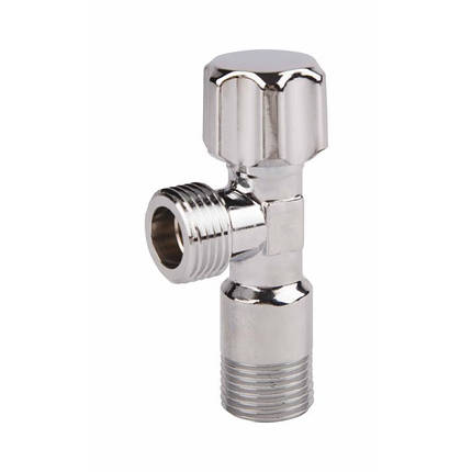 Кран кутовий Thermo Alliance Standart (ручка шестигранник) з вент.буксою 1/2"Н х 1/2"Н SF3441515, фото 1