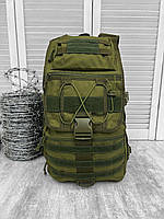 Армейский рюкзак 40л водоотталкивающий, прочный тактический рюкзак на 5 отделений и системой Molle Олива