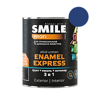 Емаль антикоррозійна Smile 3 в 1 "гладке покриття" RAL 5010 синя 2 л