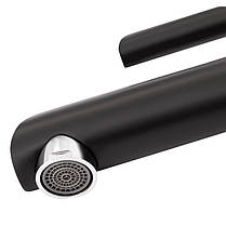 Змішувач для раковини Qtap Grand QTGRABCR001F Chrome/Black, фото 4