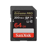 Карта памяти SanDisk SDSDXXU-064G-GN4IN Black 64 GB SDXC UHS-I U3 V30 Extreme PRO