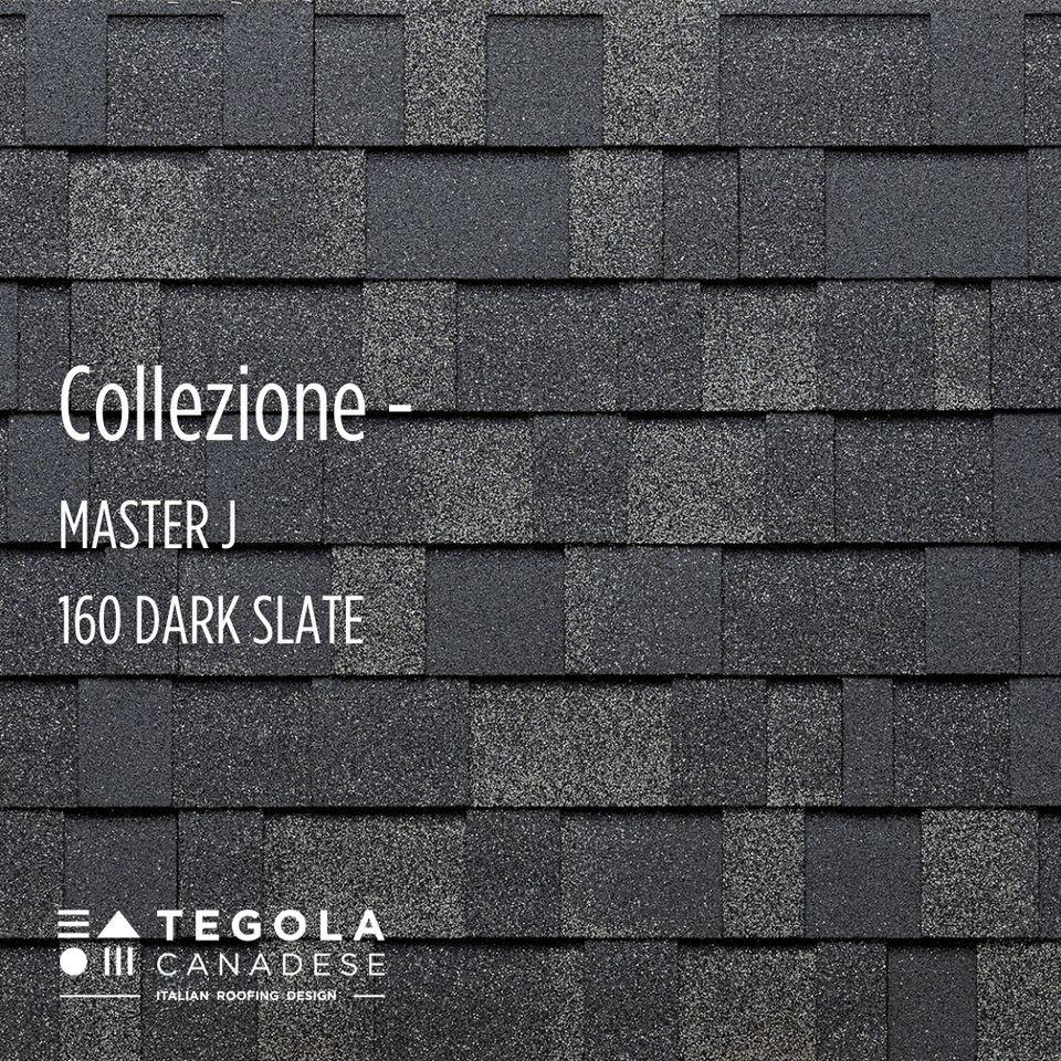 Бітумна черепиця TEGOLA MASTER J (160 DARK SLATE)